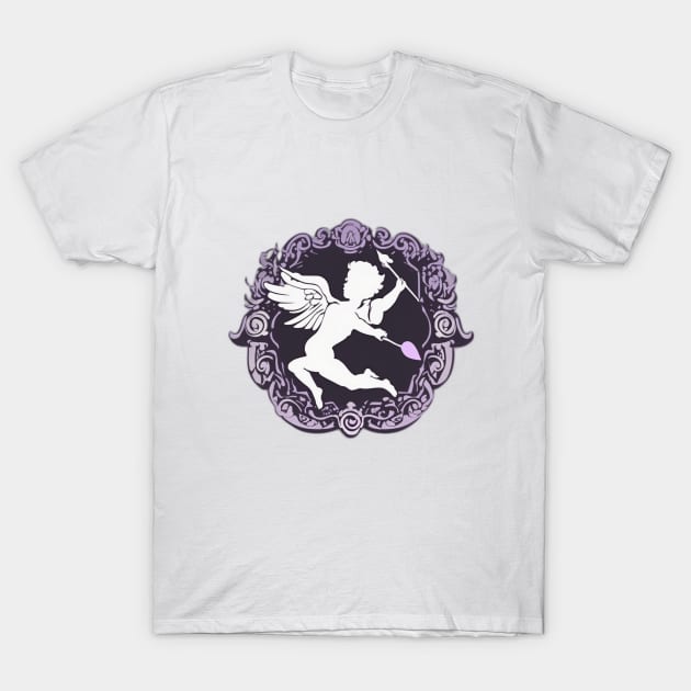 Mystical Cupid Silhouette No. 692 T-Shirt by cornelliusy